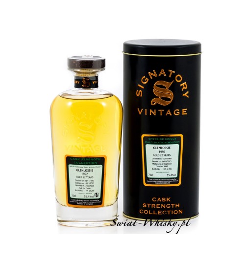 Glenlossie 22YO 1992 Signatory Vintage Cask Strength Collection 55,4% 0,7 l