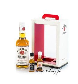 Jim Beam Bourbon (White Label) 40% 0,7 l + 2 miniaturki