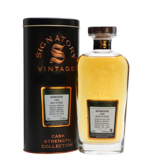 Glenlossie 24YO 1992 Signatory Vintage Cask Strength Collection 53,8% 0,7 l