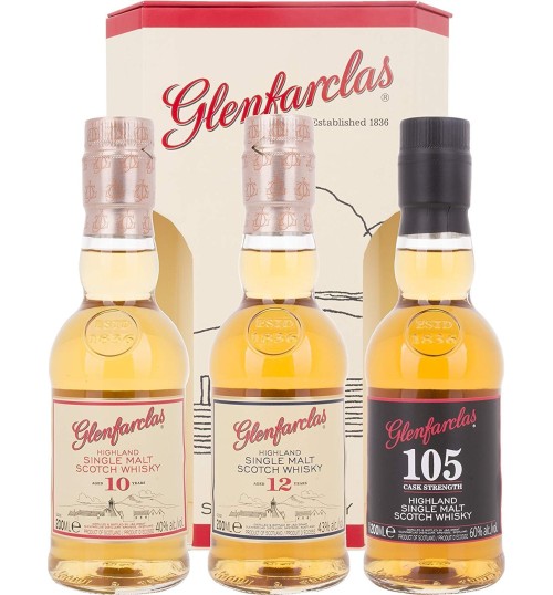 Glenfarclas Miniset 10YO, 12YO, 105 (3 x 0,2 l)