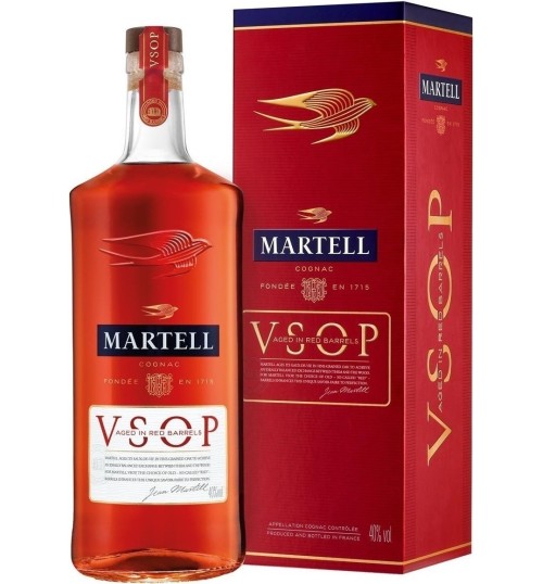 Martell VSOP Red Barrel 40% 0.7l zestaw ze szklankami