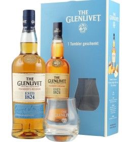 Glenlivet Founder's Reserve 40% 0,7 l zestaw ze szklanką