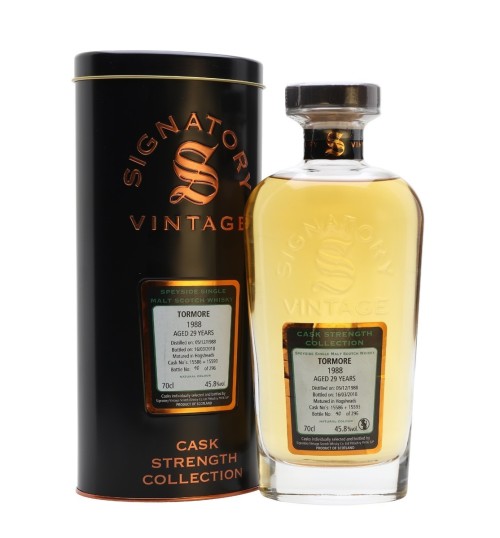 Tormore 29yo Signatory Vintage 1988 Cask Strength Collection 45.8% 0,7 l