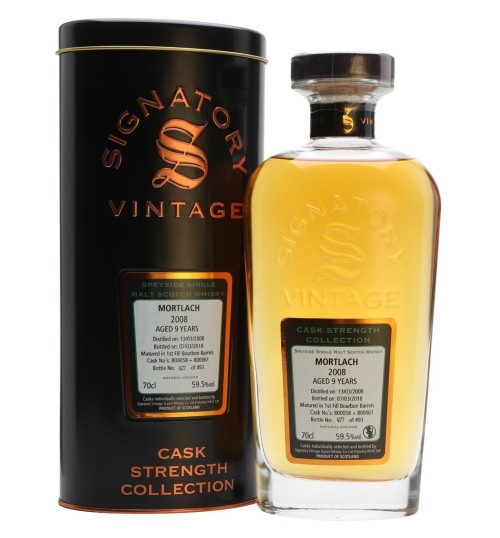 Mortlach 9YO Signatory Vintage 2008 Cask Strength Collection 59,5% 0,7 l