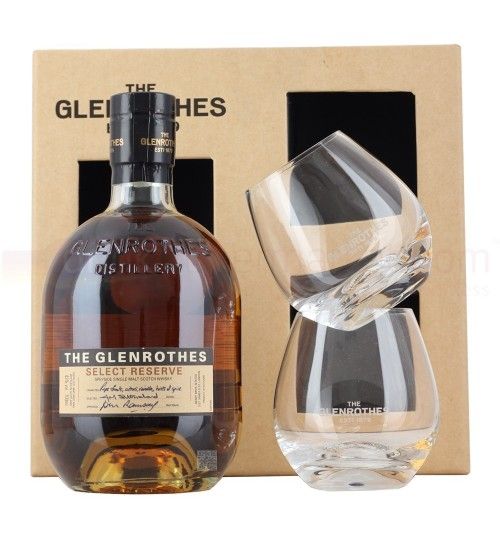 Glenrothes Select Reserve 43% 0,7 l zestaw z 2 szklankami