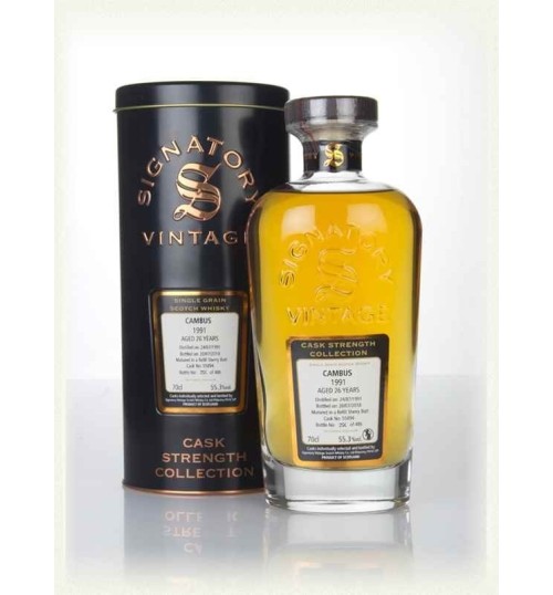 Cambus 26YO Signatory Vintage 1991 Cask Strength 55.3% 0.7l