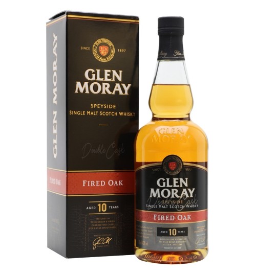 Glen Moray 10YO Fired Oak Single Malt Scotch Whisky 40%  0,7 l