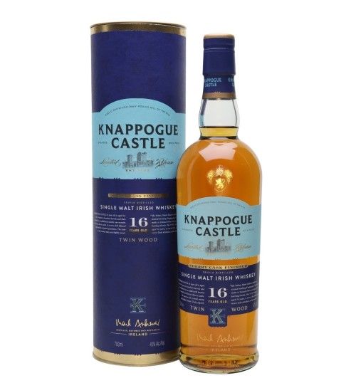 Knappogue Castle 16YO TWIN WOOD Irish Whiskey SHERRY CASK FINISHED 43% 0,7 l