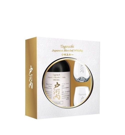 Togouchi Premium Japanese Blended Whisky 40% 0,7 l zestaw ze szklankami