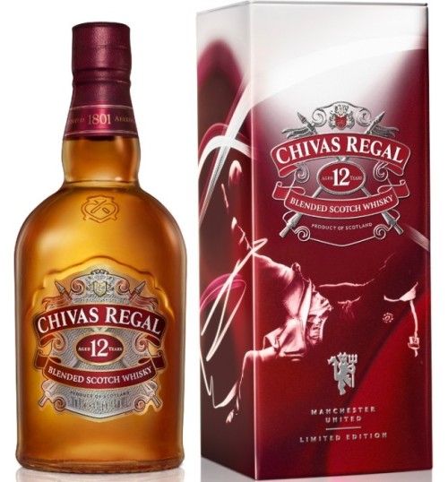 Chivas Regal 12YO Blended MANCHESTER UNITED Limited Edition 40% 0,7
