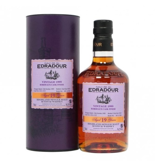Edradour 19YO BORDEAUX CASK FINISH Vintage 1999 56,2% 0,7 l