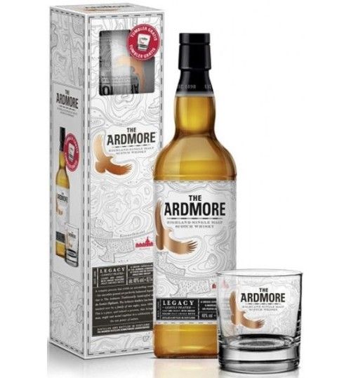 Ardmore Legacy 40% 0,7 l zestaw ze szklanką