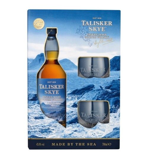Talisker Skye 45,8% 0,7 l zestaw ze szklankami