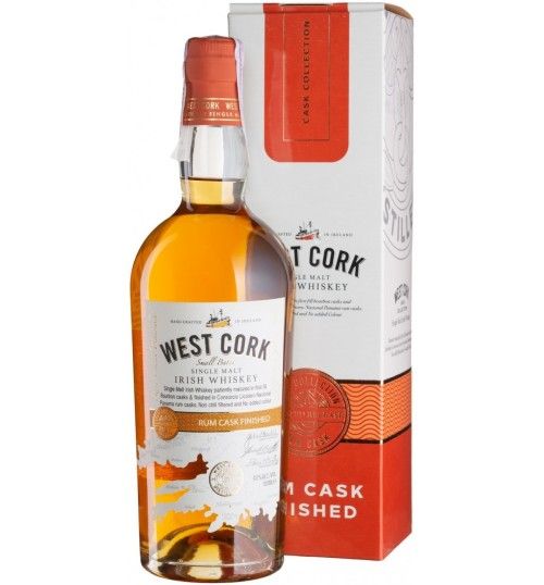 West Cork Single Malt Irish Whiskey RUM CASK FINISHED 43% 0,7l