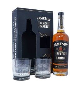 Jameson Black Barrel 40% 0,7 l zestaw ze szklankami