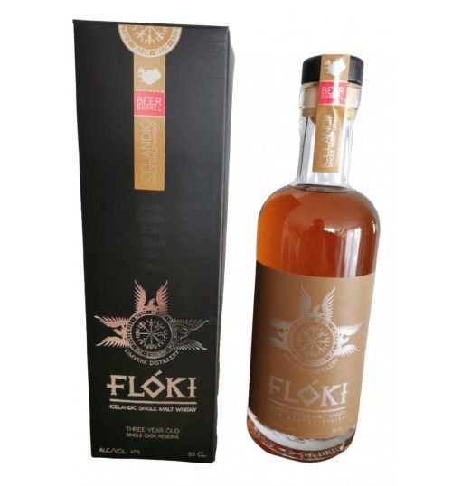 Flóki Icelandic Single Malt Whisky BEER BARREL Finish 47% 0,5l