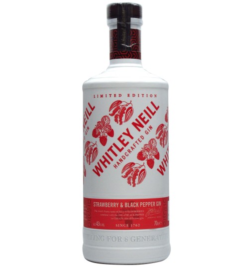 Whitley Neill STRAWBERRY & BLACK PEPPER GIN Limited Edition 43% 0,7l