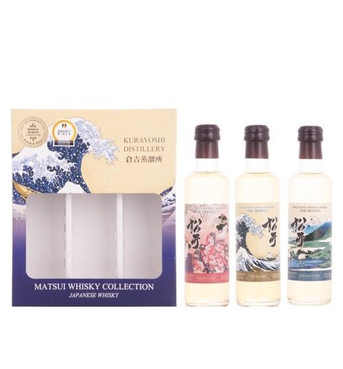 Matsui Whisky THE MATSUI Single Malt Japanese Whisky Set 48% 3x0,2l miniset
