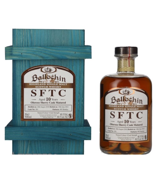 Edradour Ballechin SFTC 10YO Oloroso Sherry Cask 2010 60.1% 0,5 l