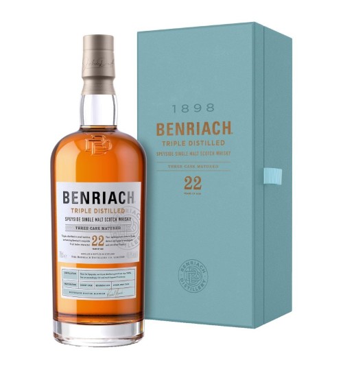 BenRiach  22YO Triple Distilled Three Cask Matured 46,8% 0,7l