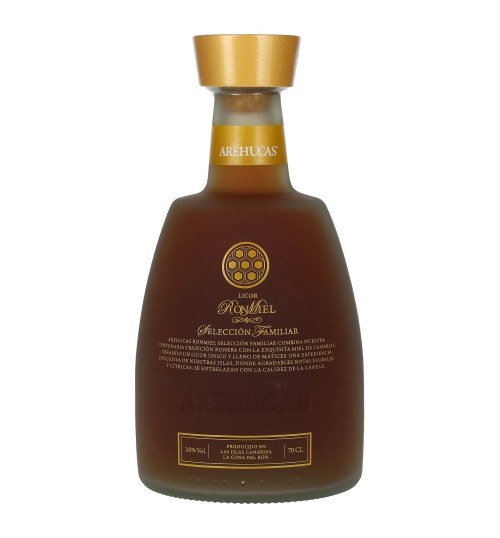 Arehucas Ron Miel Selección Familiar Licor 30% 0,7l