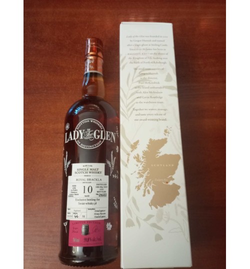 Royal Brackla 10YO 2015 PX Finish 59.8% 0.7 - Lady of the Glen - Świat Whisky bottling