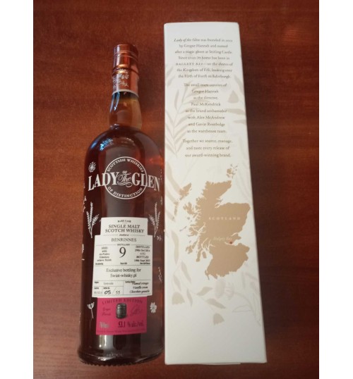 Benrinnes 9YO 2014 PX Finish 53.1% 0.7 - Lady of the Glen - Świat Whisky bottling